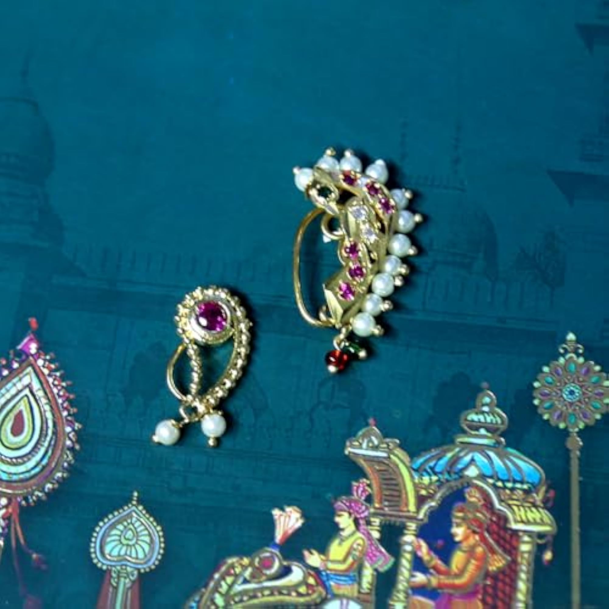 Delicate Golden Finishing Beads Maharashtrian Nath